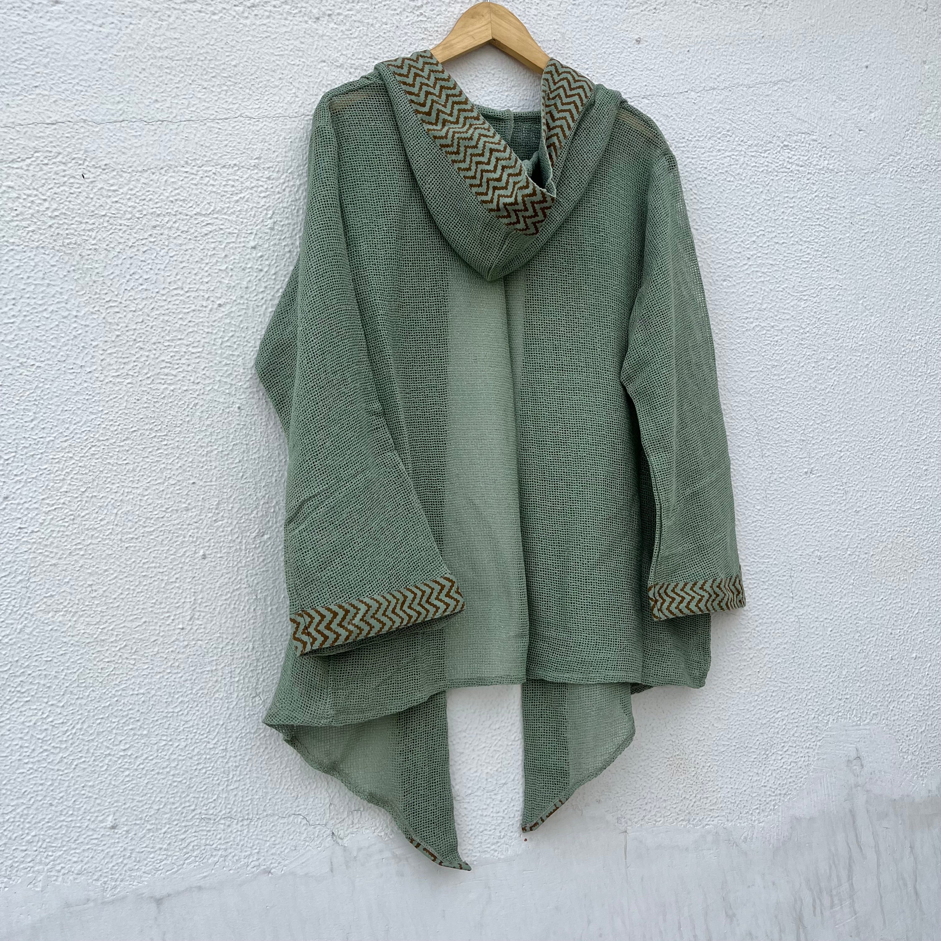 Kabira Cotton Shrug - Sage Green