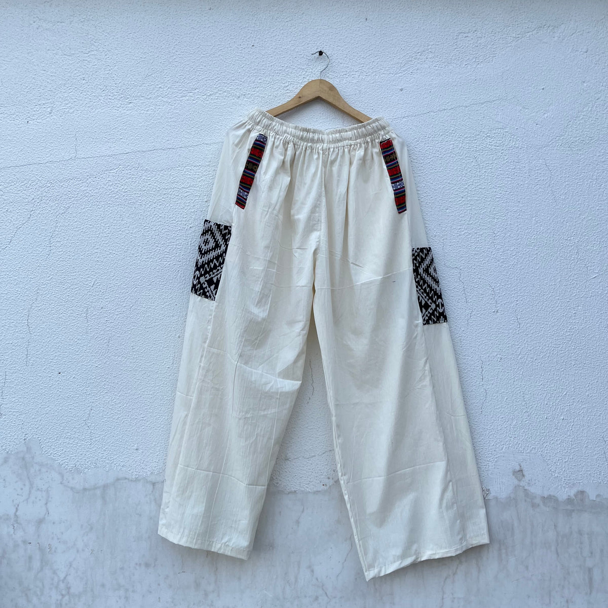 Pahadi Boho Pants - Cream(black)
