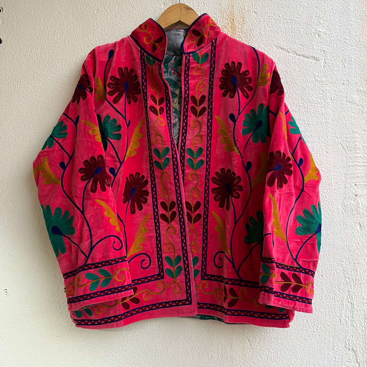 Jaipuri Thread Velvet Jacket