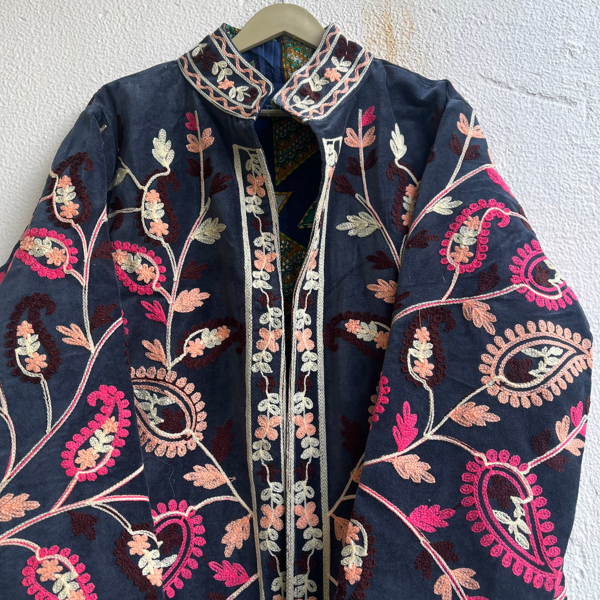 Jaipuri Thread Velvet Jacket
