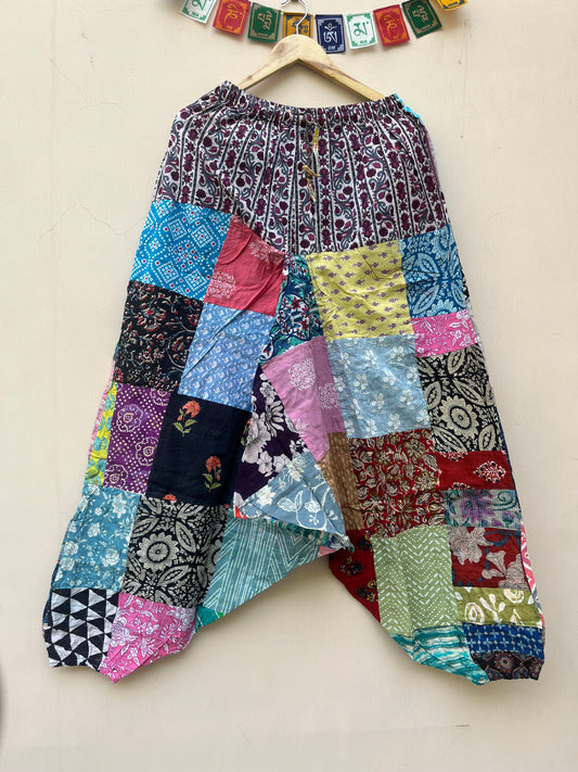 Patchwork Harem Pant