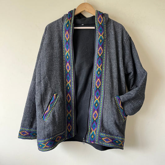 Himachali Jacket Black - Size M