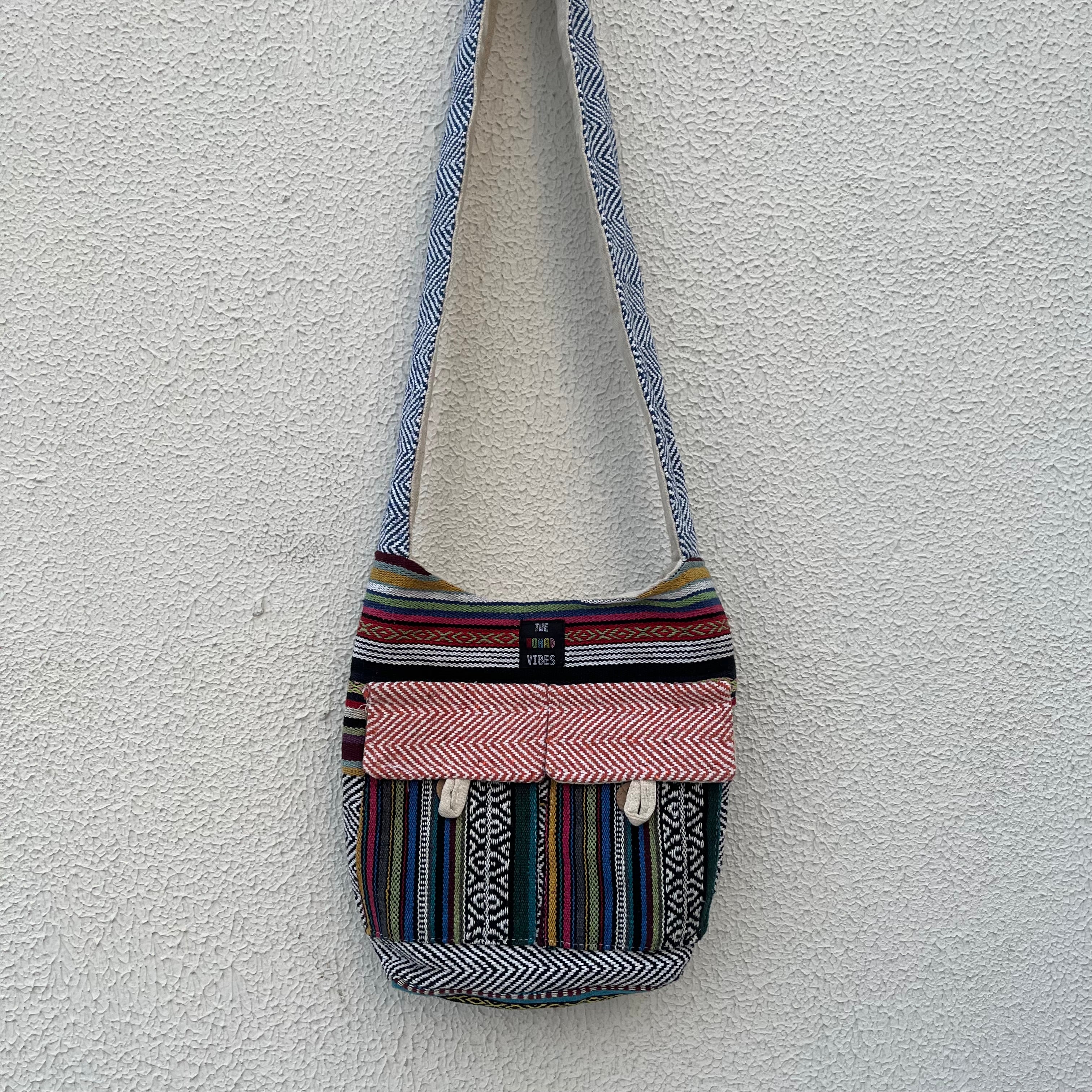 Small Hemp Jhola - Multicolor