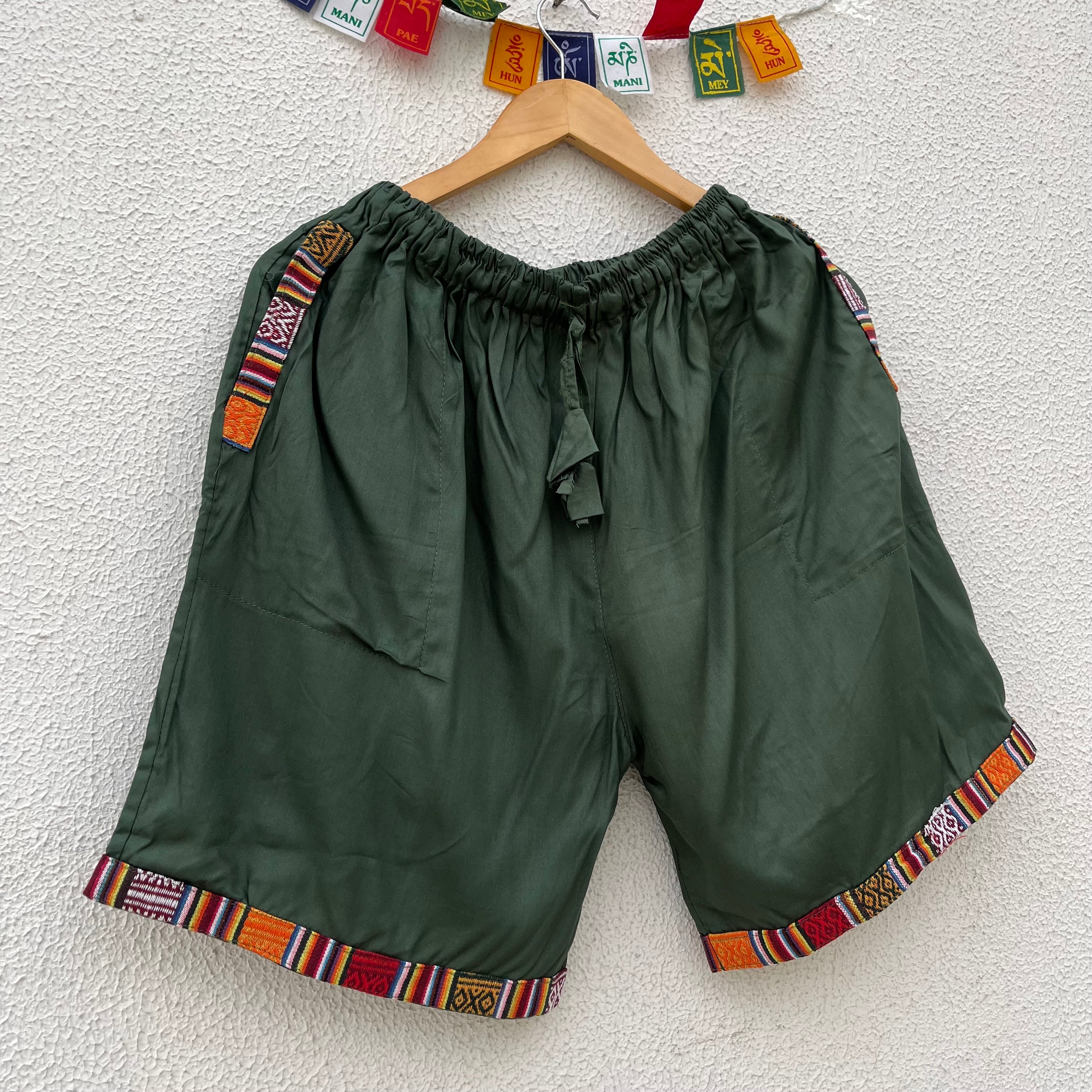 Pahadi Shorts - Dark Green