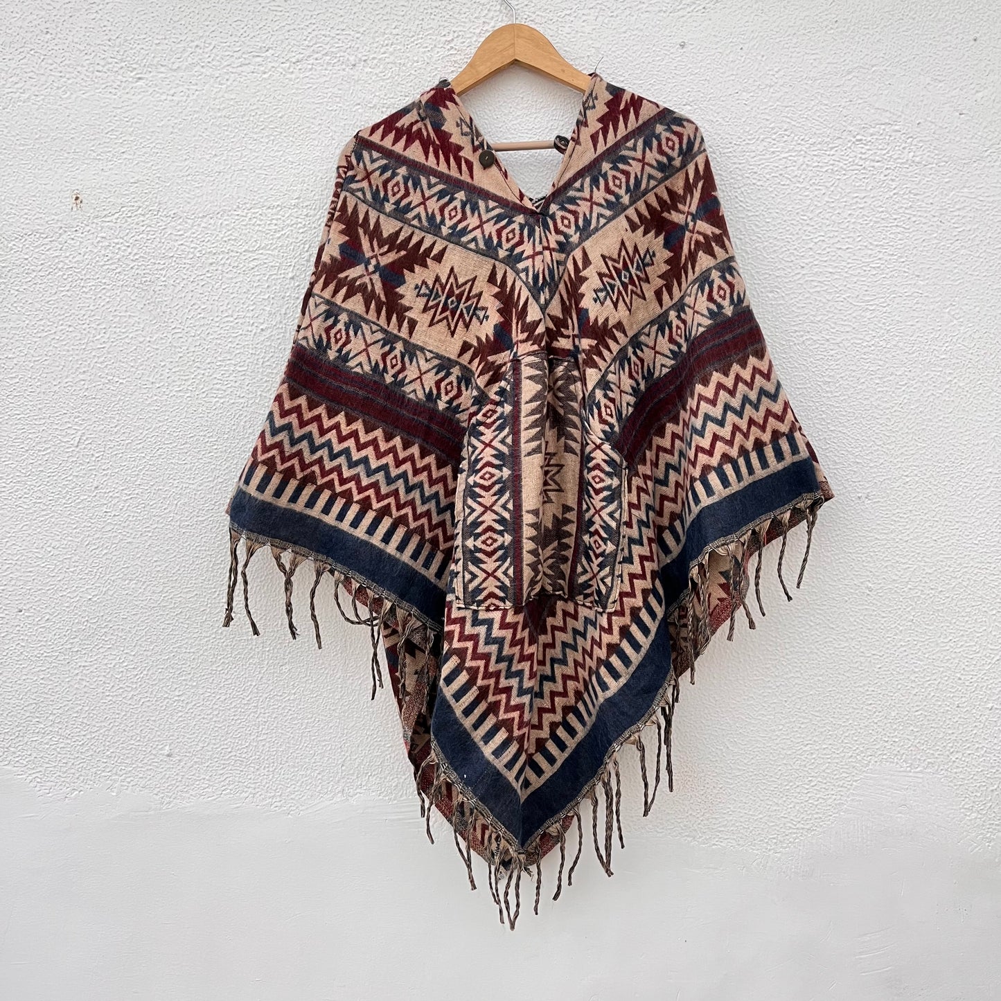 Pahadi Printed Poncho With Hood