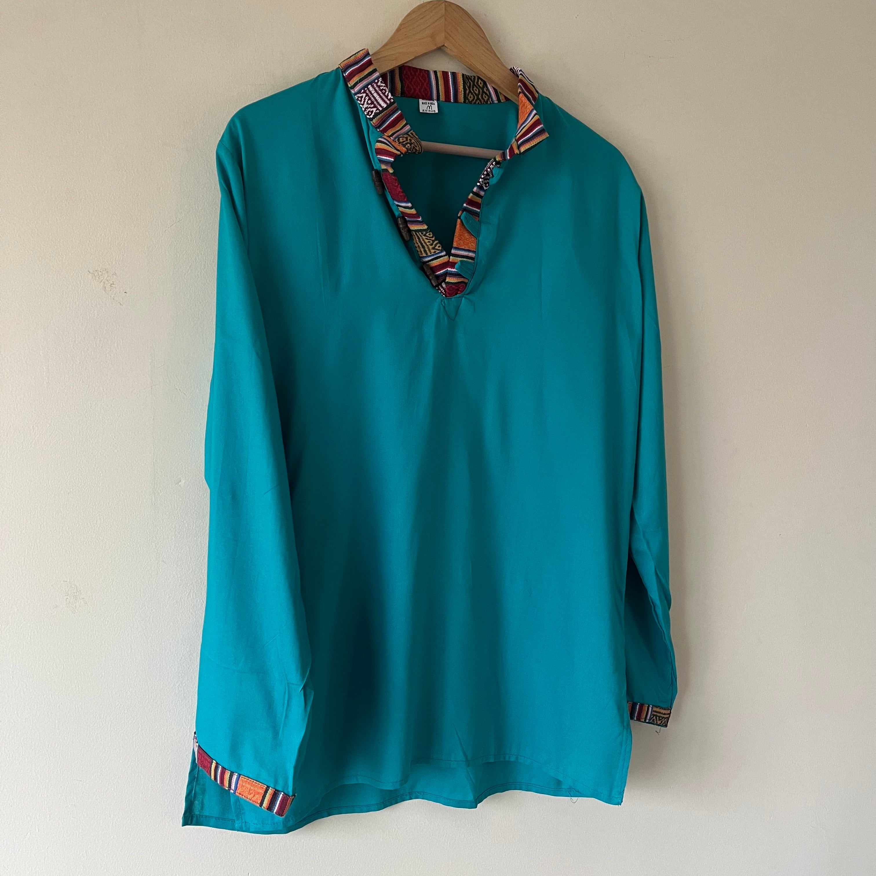 Nepali Kurta - Sky Blue