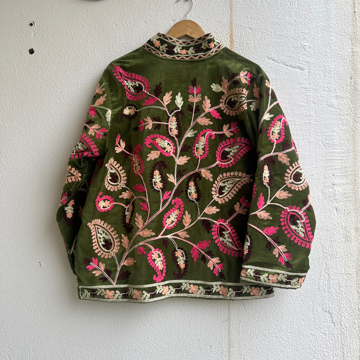 Jaipuri Thread Velvet Jacket
