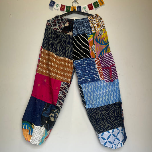 Loose Patchwork Pants