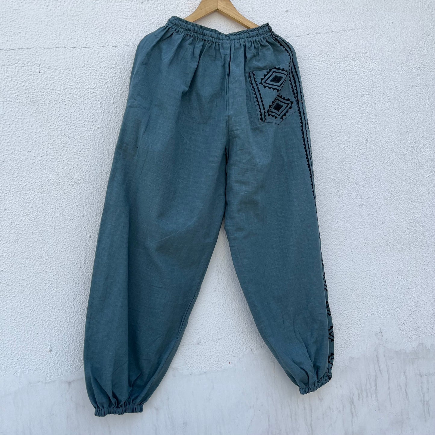 Moksha Cotton Pant- Dusty Teal