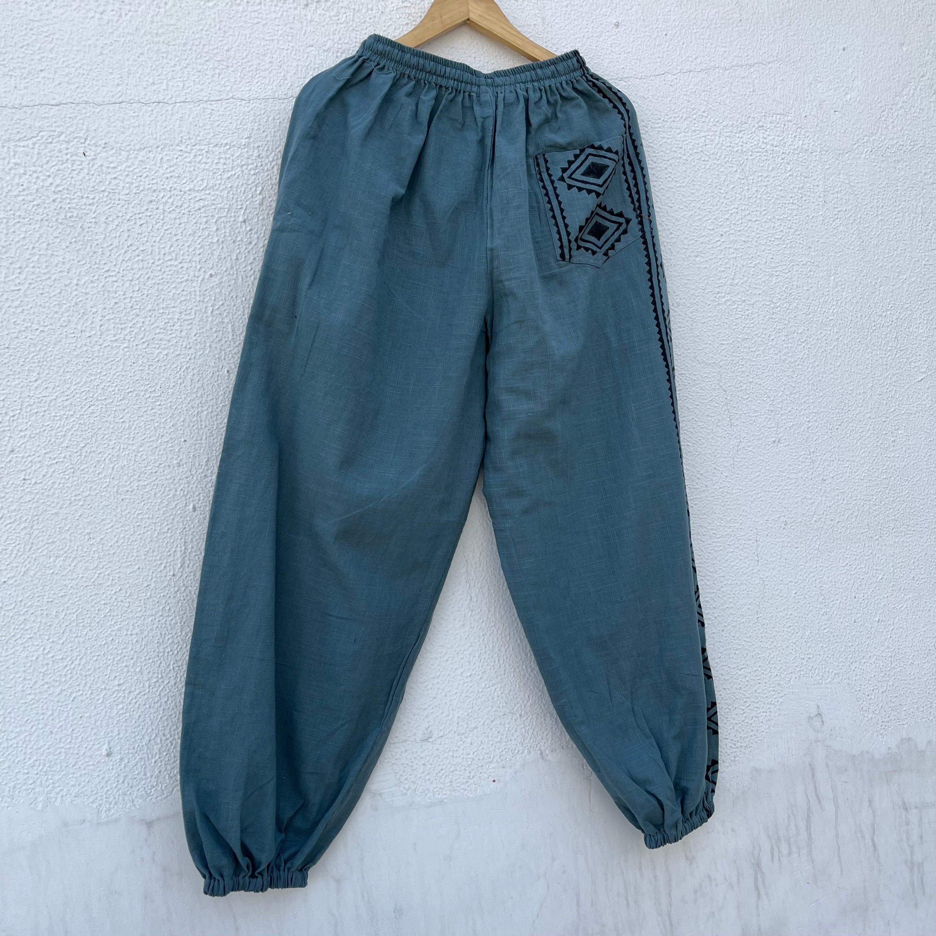 Moksha Cotton Pant- Dusty Teal