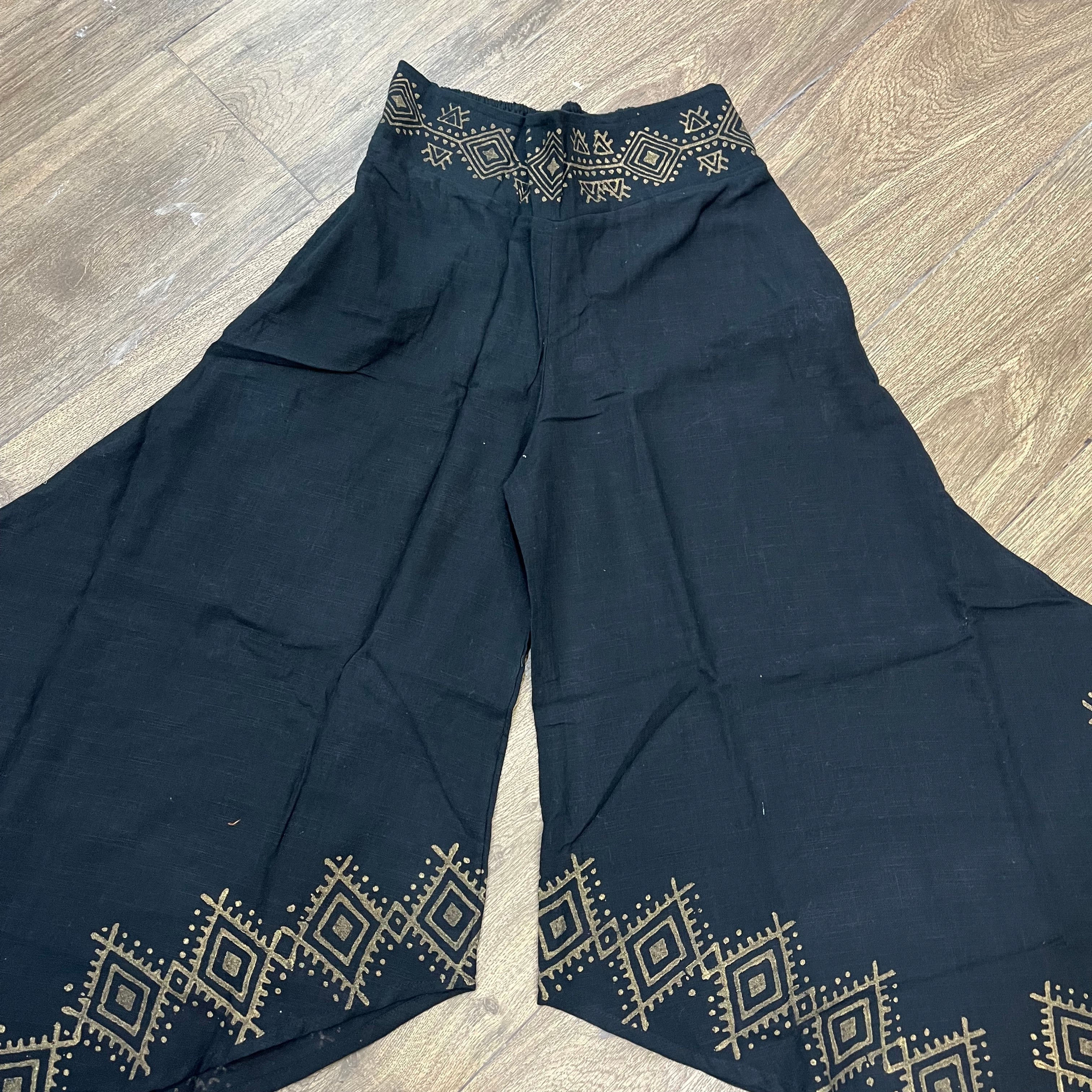 Radha Cotton Pants - Midnight Black