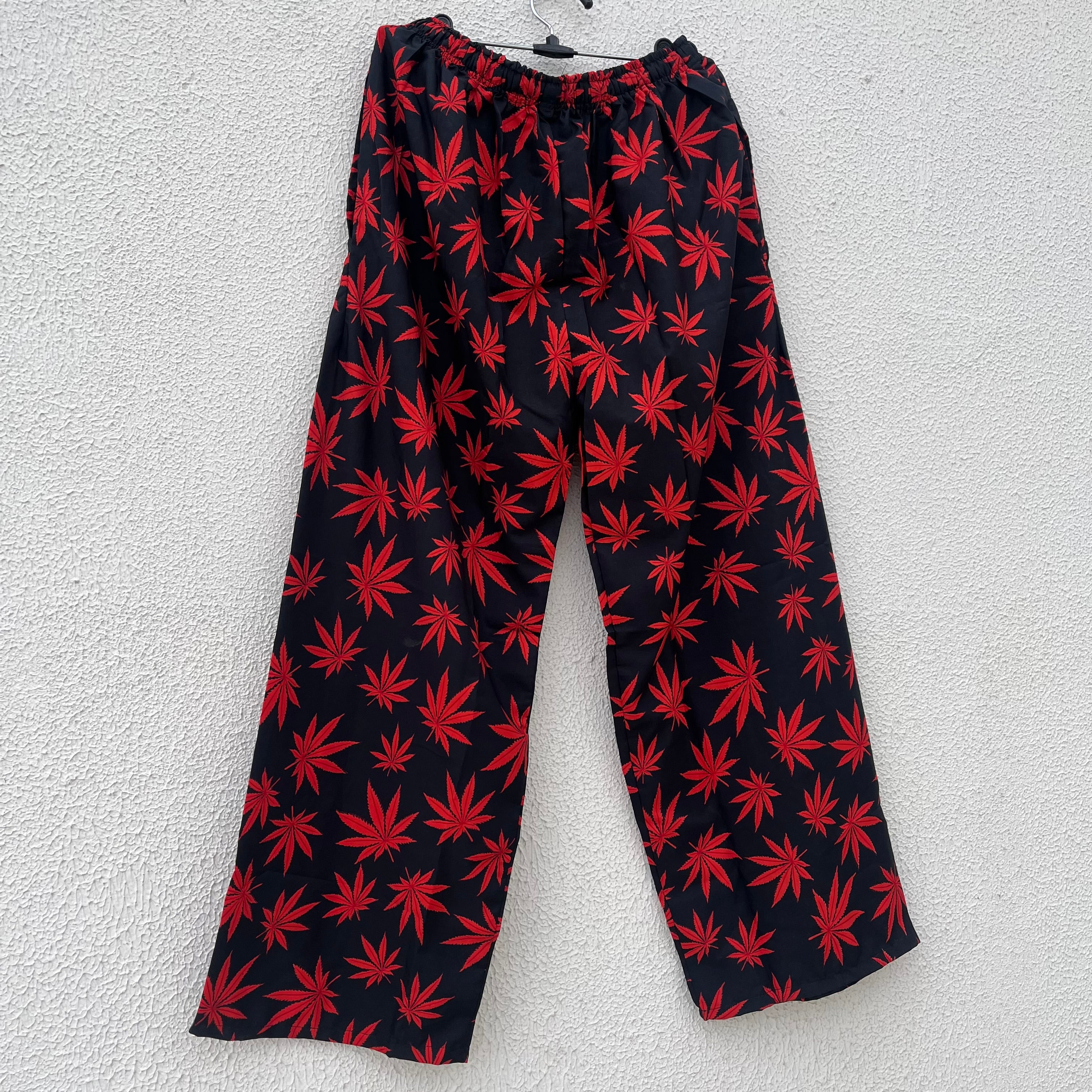 Hemp Leaf Pants - Red