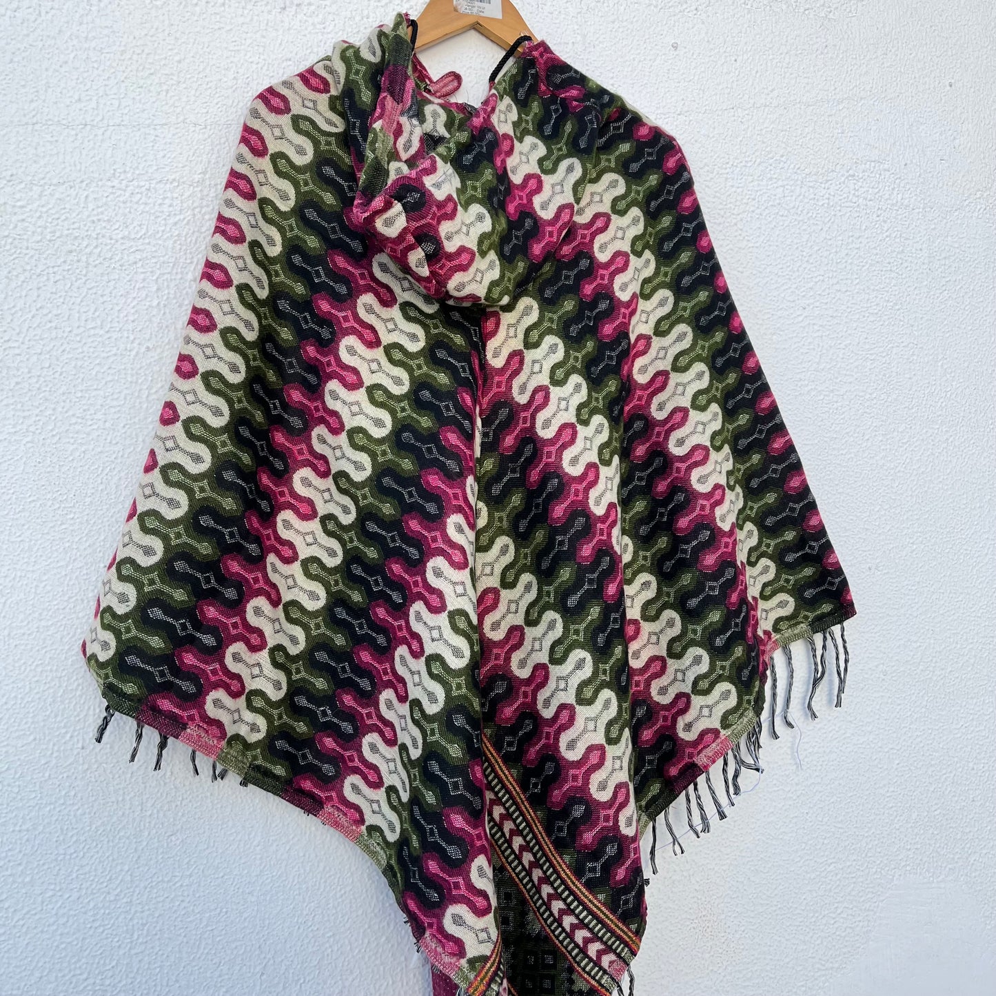 Pahadi Printed Poncho With Hood