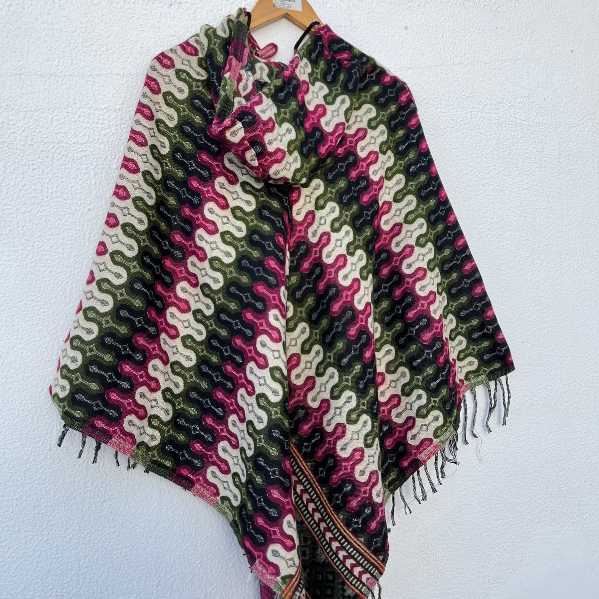 Pahadi Printed Poncho With Hood