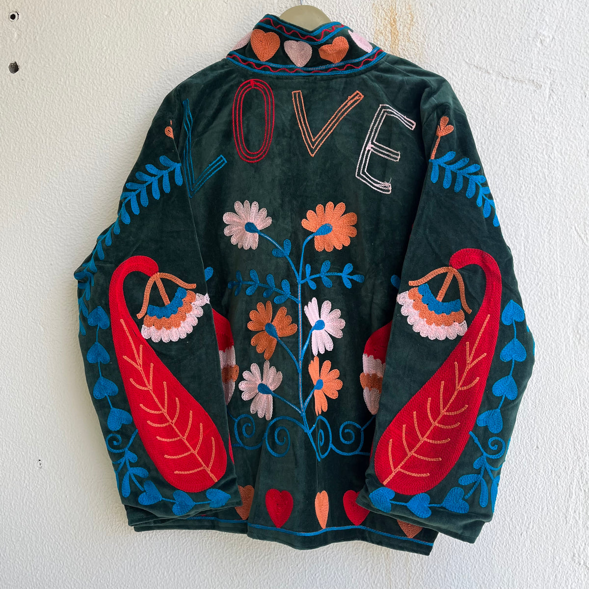 Jaipuri Thread Velvet Jacket