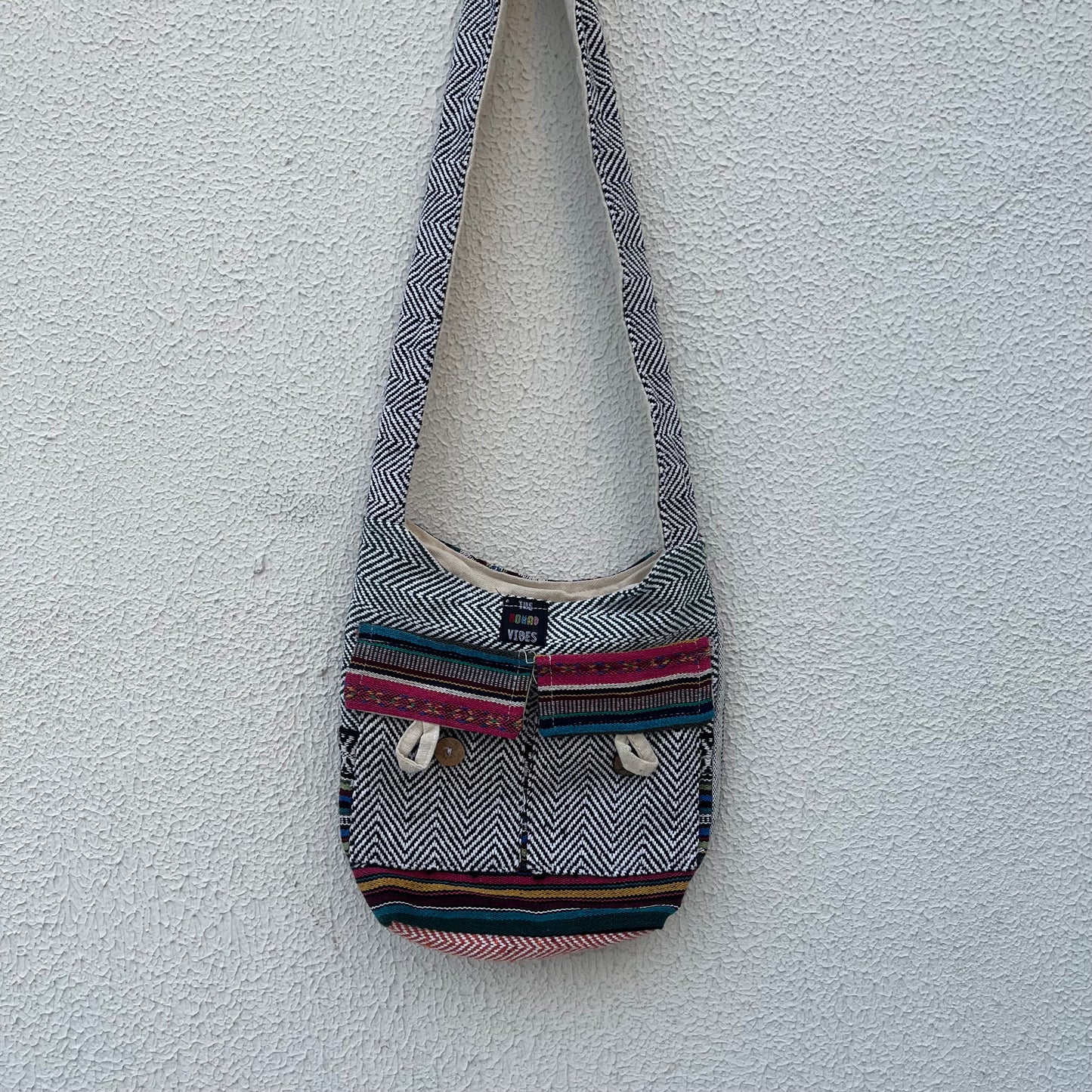 Small Hemp Jhola - Multicolor