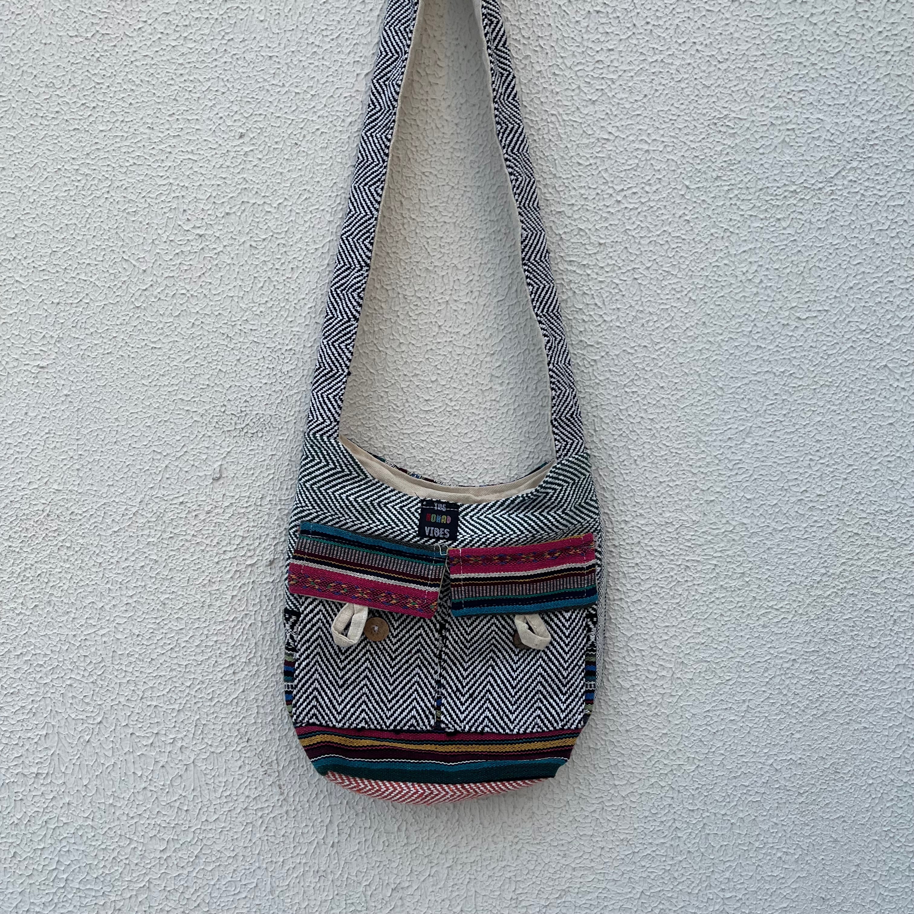 Small Hemp Jhola - Multicolor