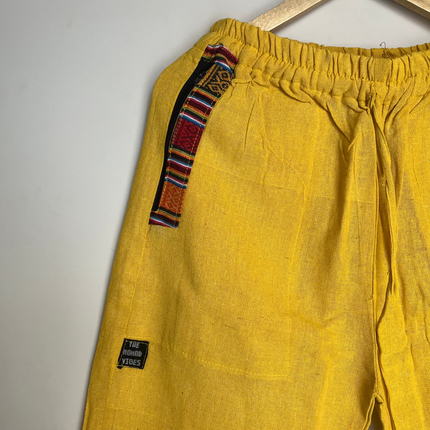 7 Chakra Pants b&w - Yellow