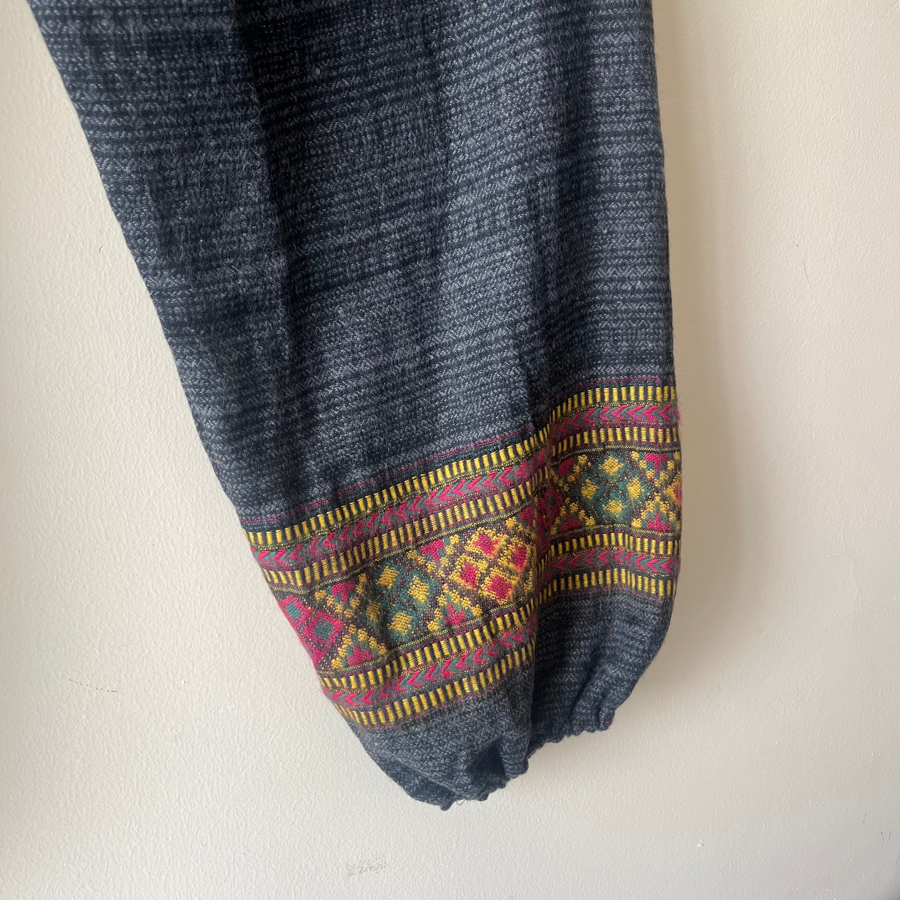 Combo Set - Kullu Poncho + Woollen Pants (Brown+ Black)