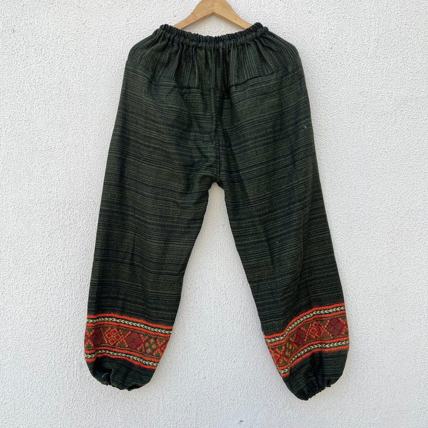 Woollen Pahadi Kullu Pants- Green