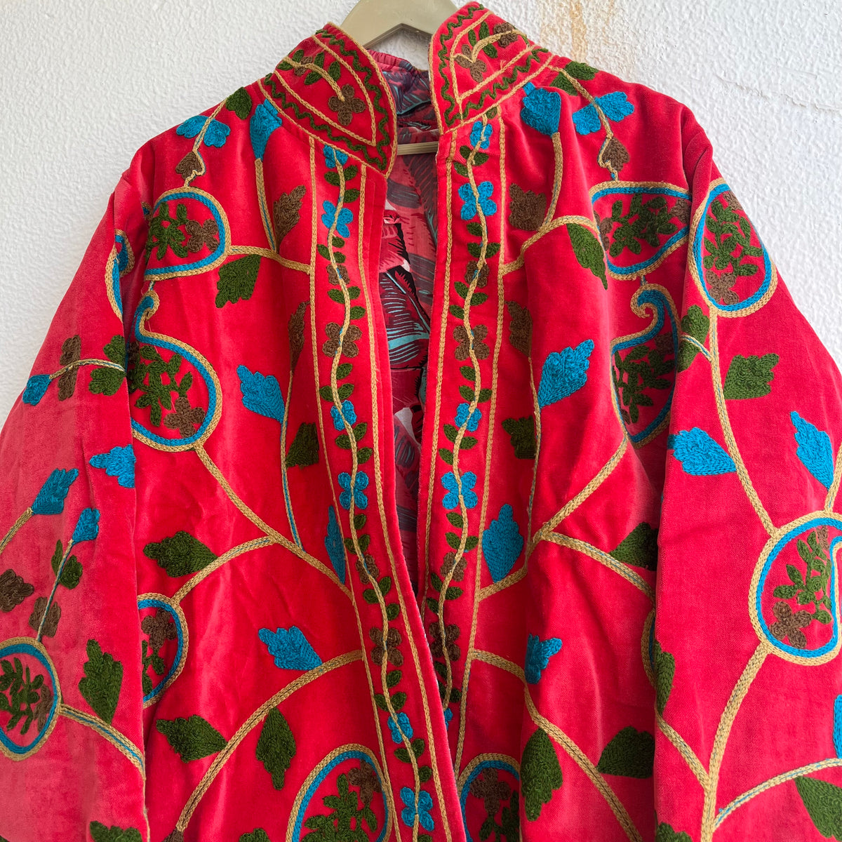 Jaipuri Thread Velvet Jacket