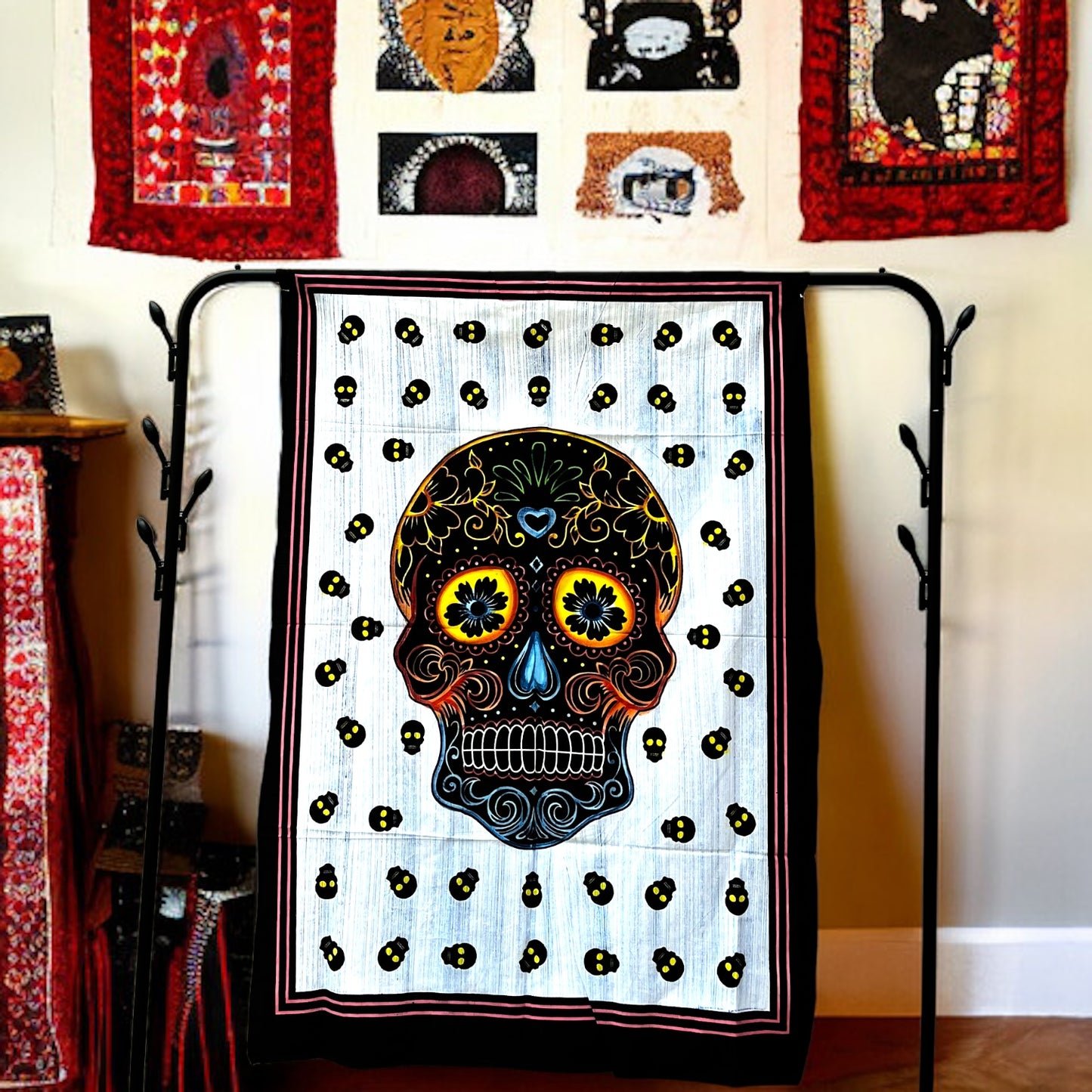 Skull Face Wall Tapestry