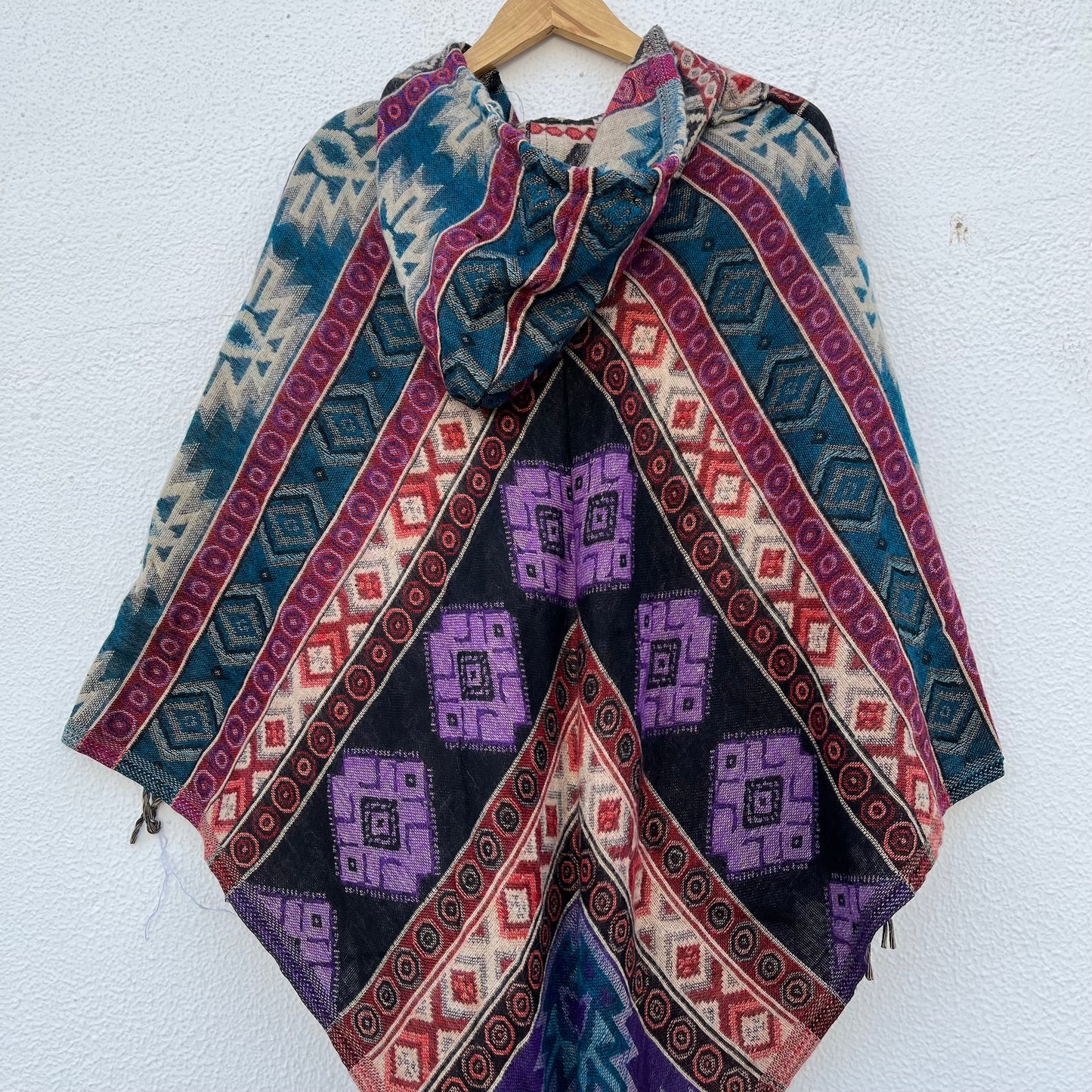 Pahadi Printed Poncho With Hood