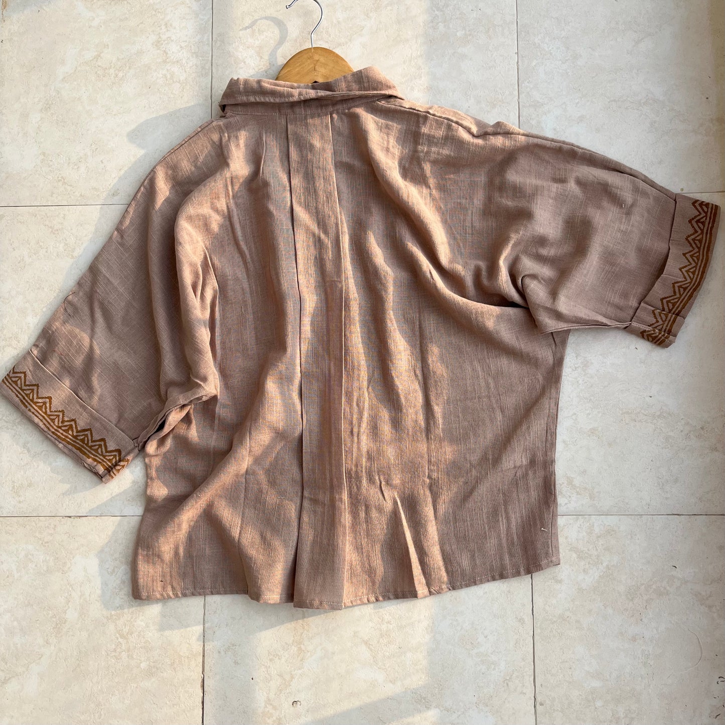 Rahgir Cotton Shirt - Light Sand