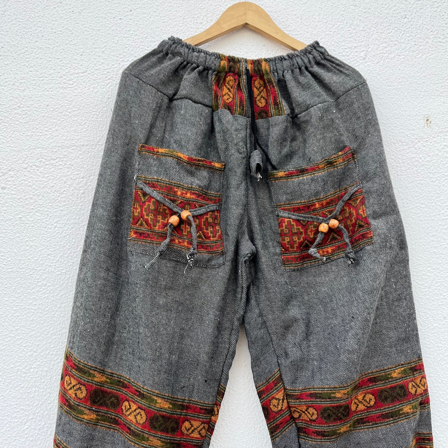 Woollen Kullu 3 Patti Pants- Grey
