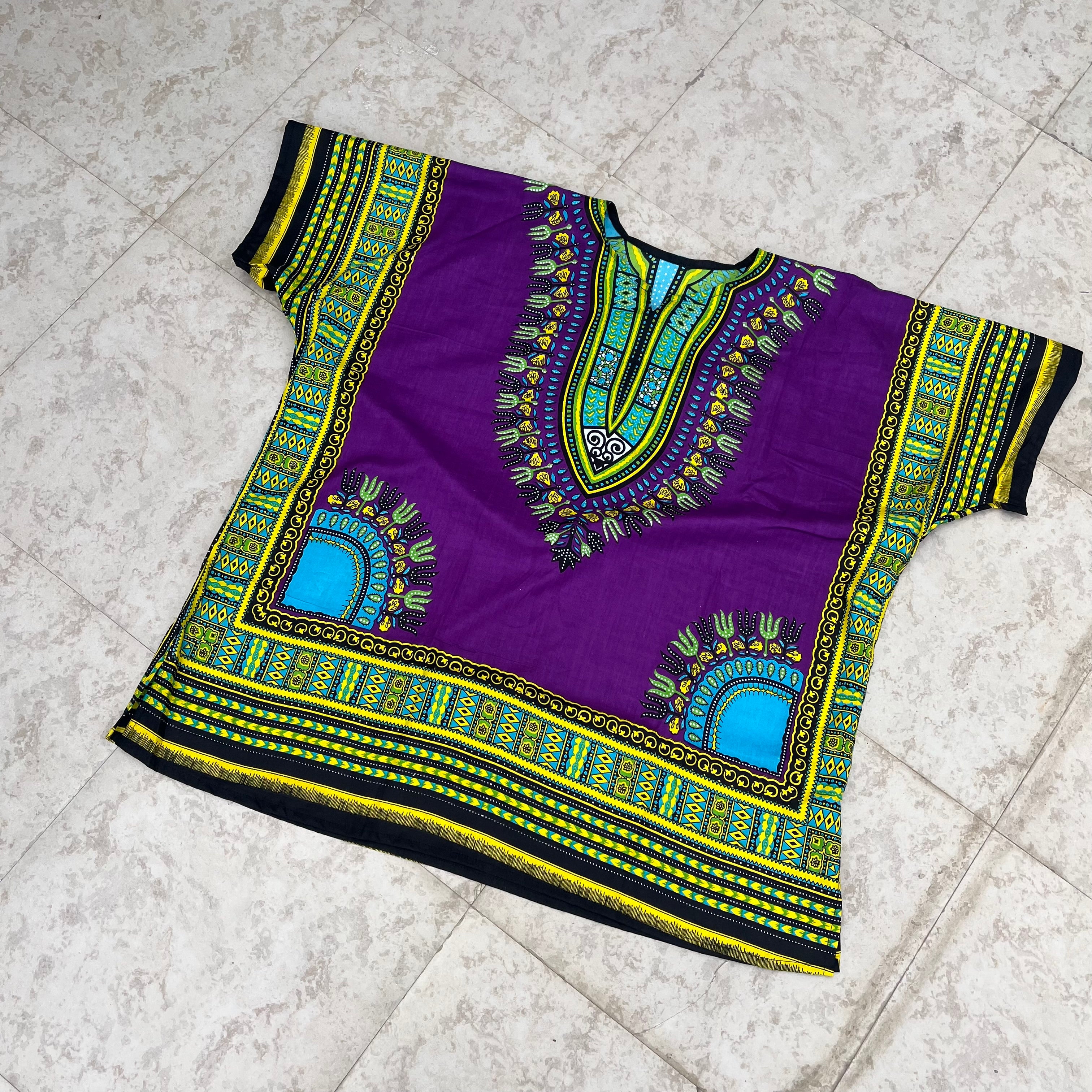 Dashiki Shirt - purple