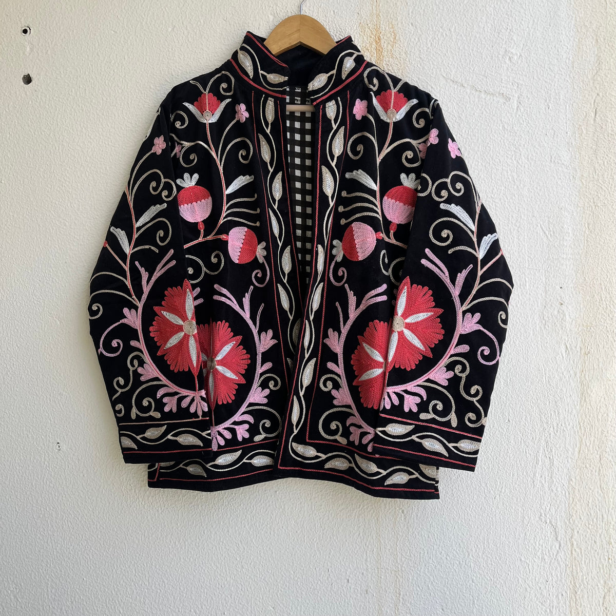 Jaipuri Thread Velvet Jacket