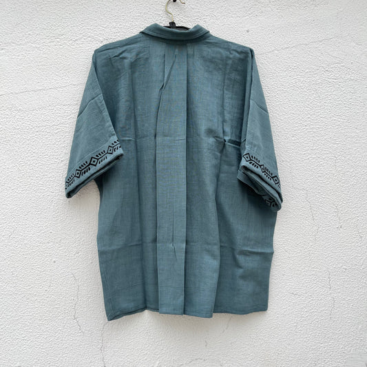 Rahgir Cotton Unisex Shirt 2.0 -Teal Blue