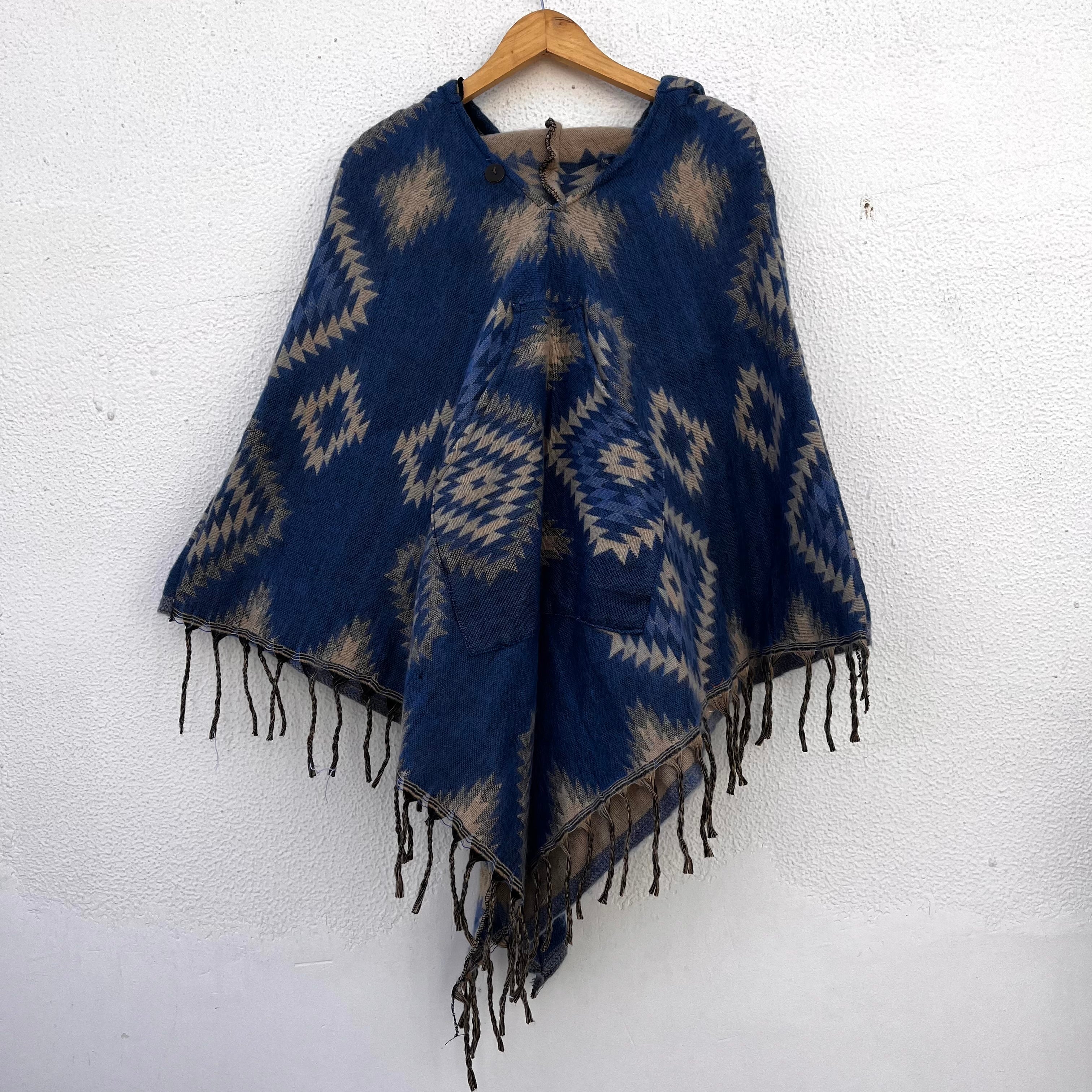 Pahadi Printed Poncho With Hood