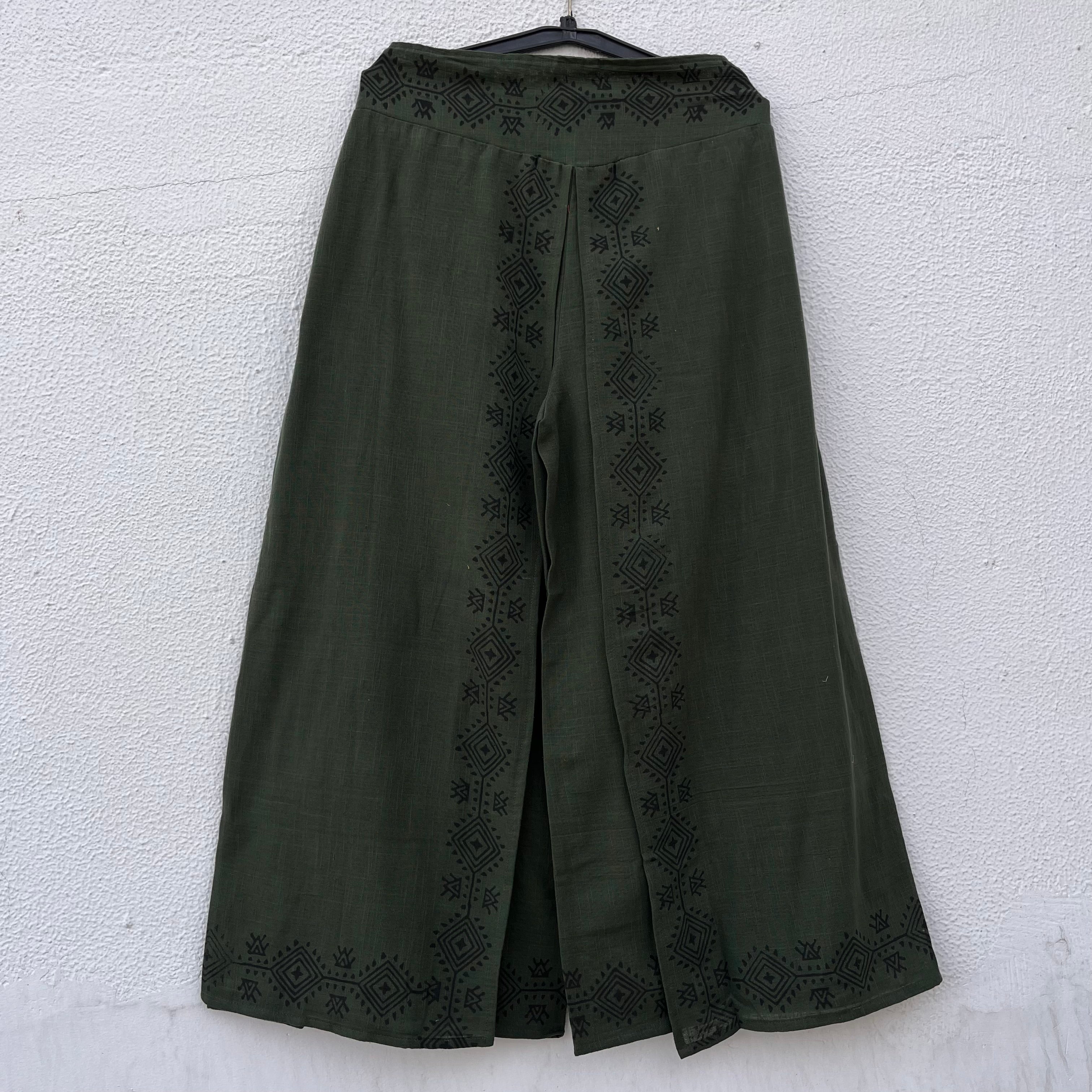 Mastani Cotton Pant- Forest