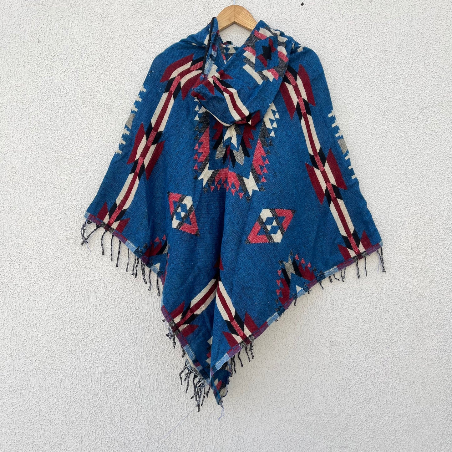 Pahadi Printed Poncho With Hood