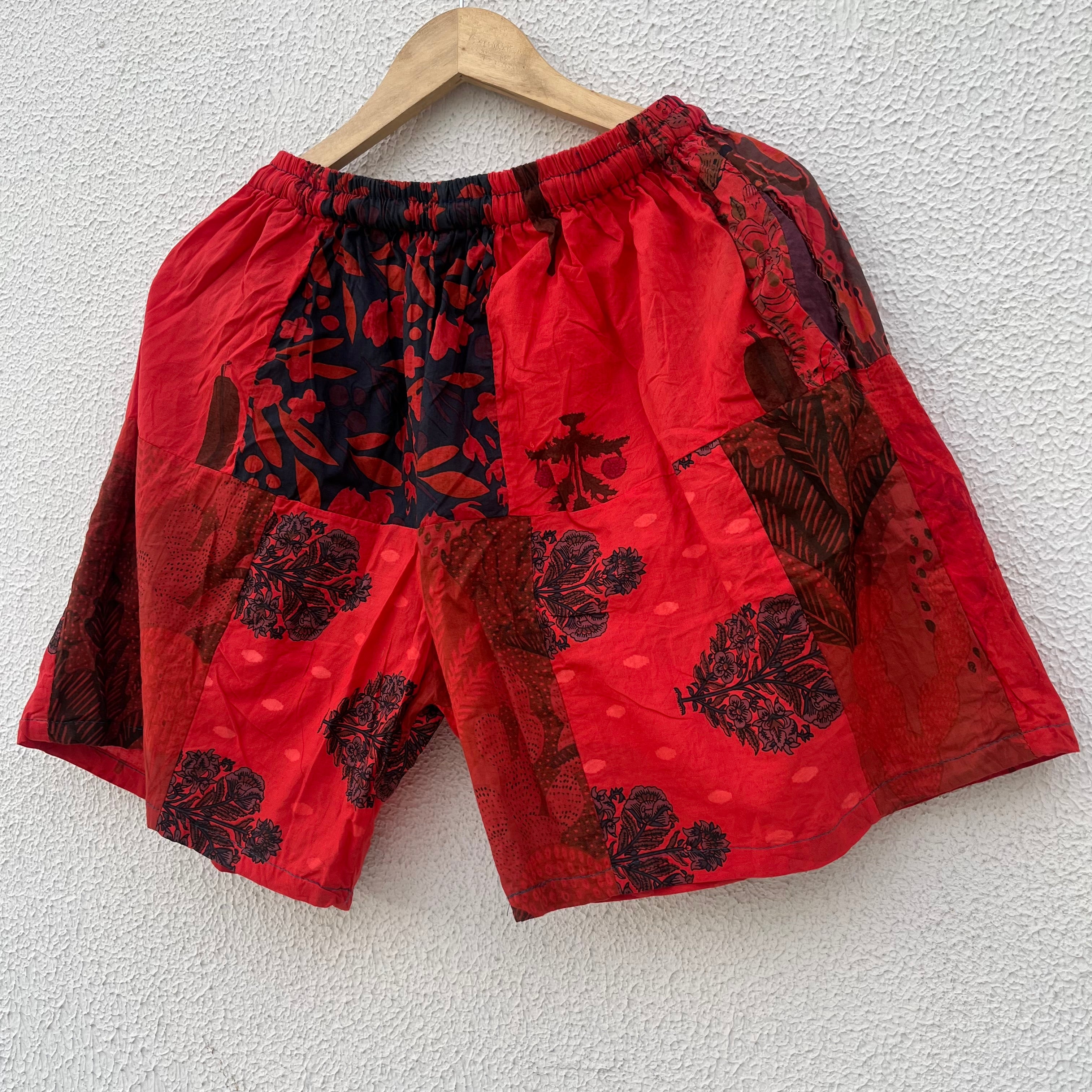 Patchwork Shorts - Rose
