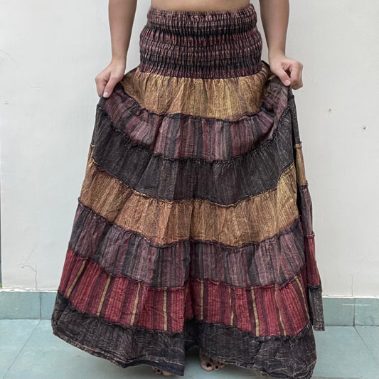 Boho Skirt - Wood