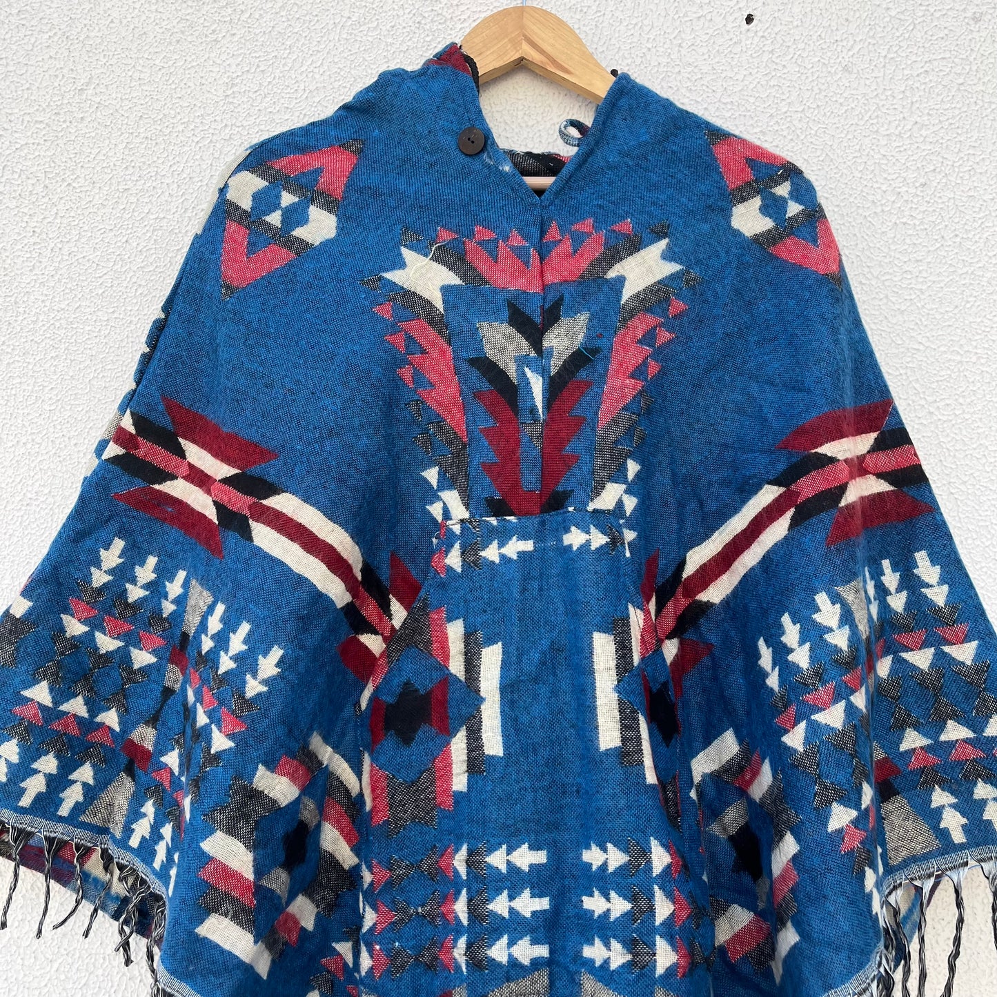 Pahadi Printed Poncho With Hood