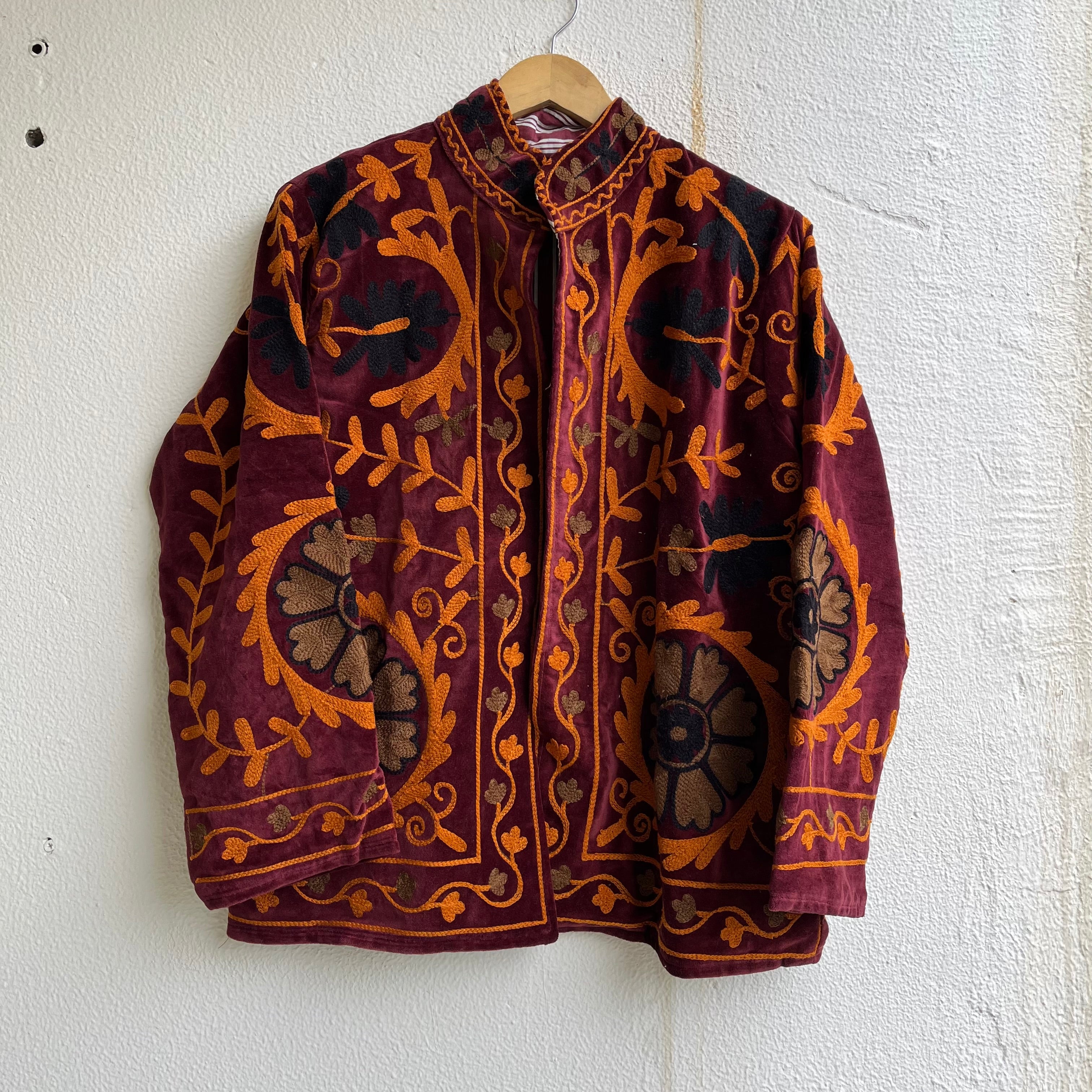 Jaipuri Thread Velvet Jacket