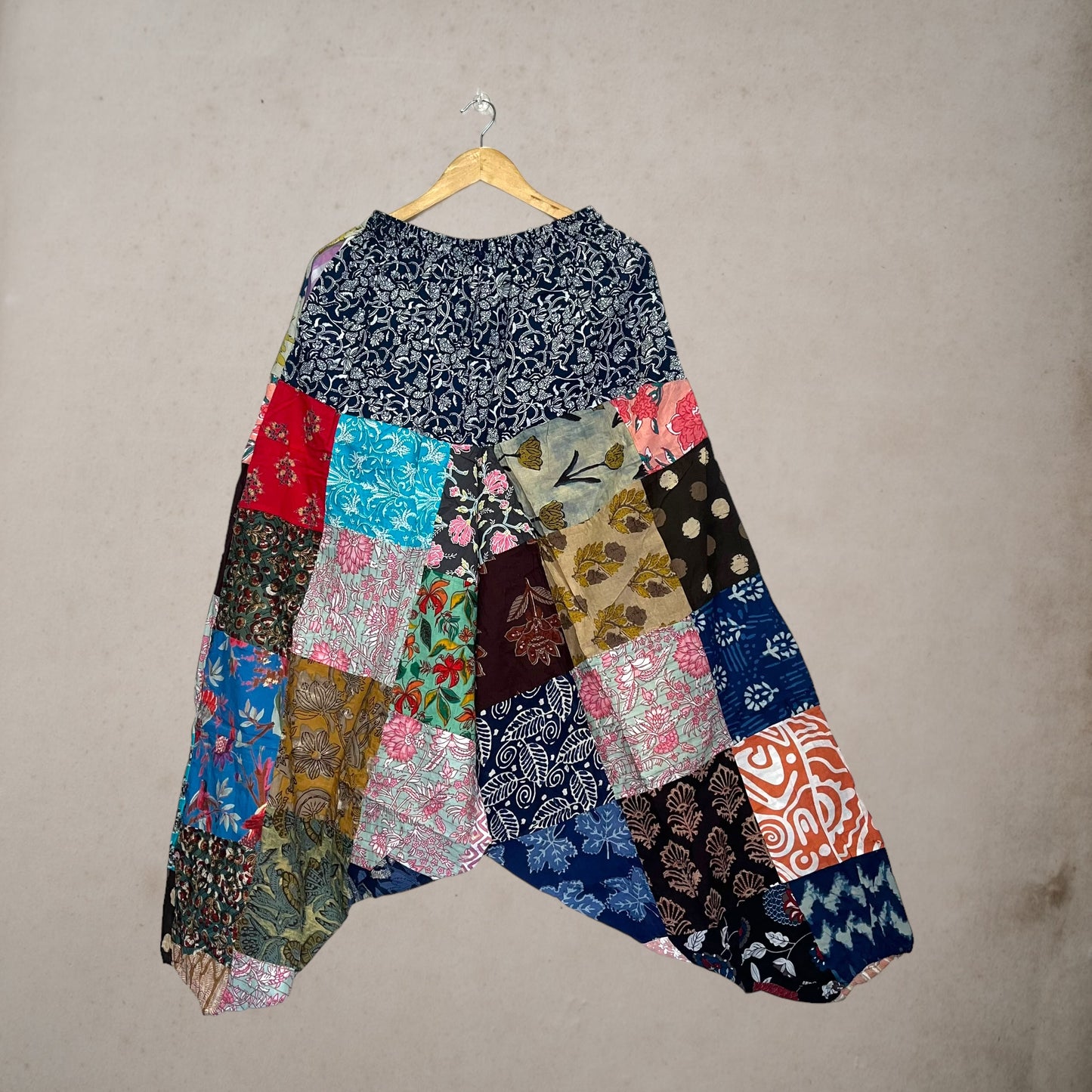 Patchwork Harem Pants