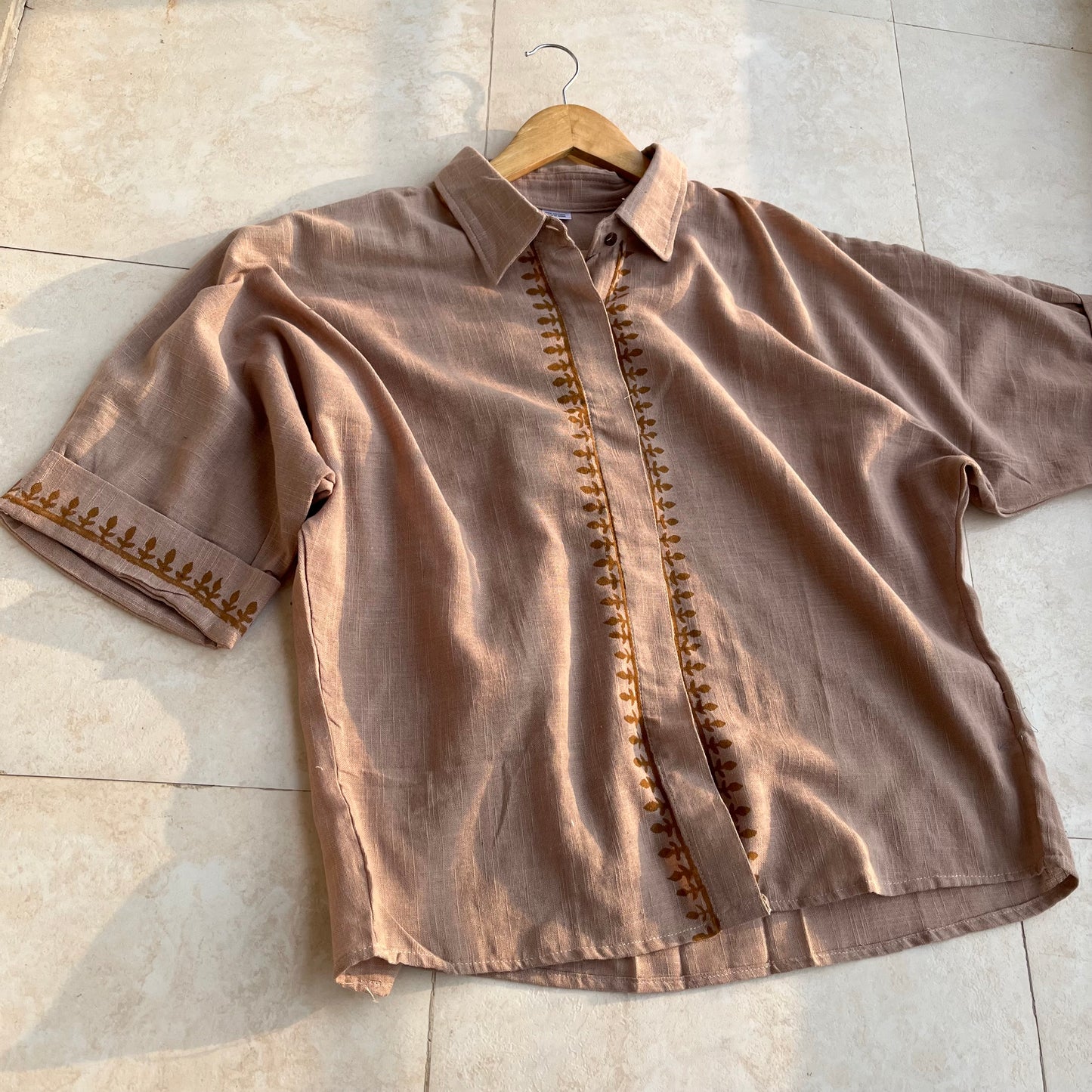 Rahgir Cotton Shirt - Light Sand