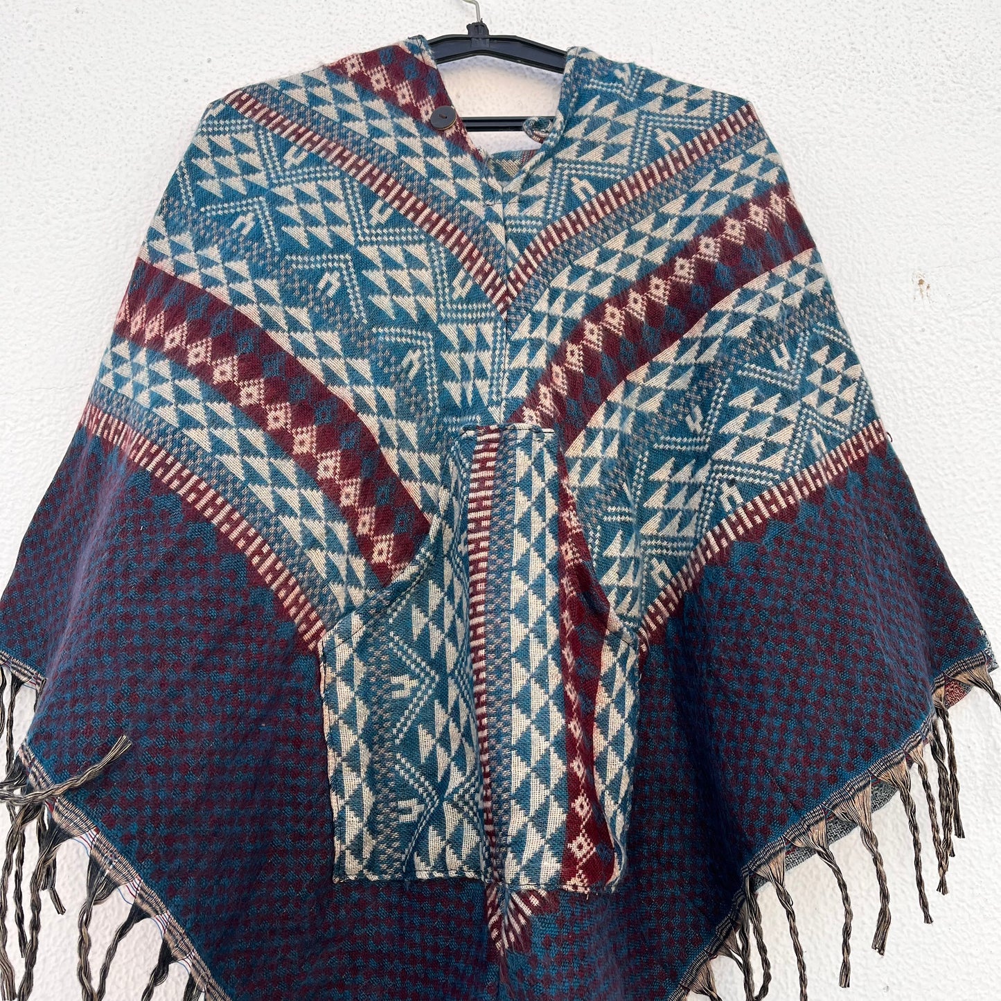 Pahadi Printed Poncho With Hood