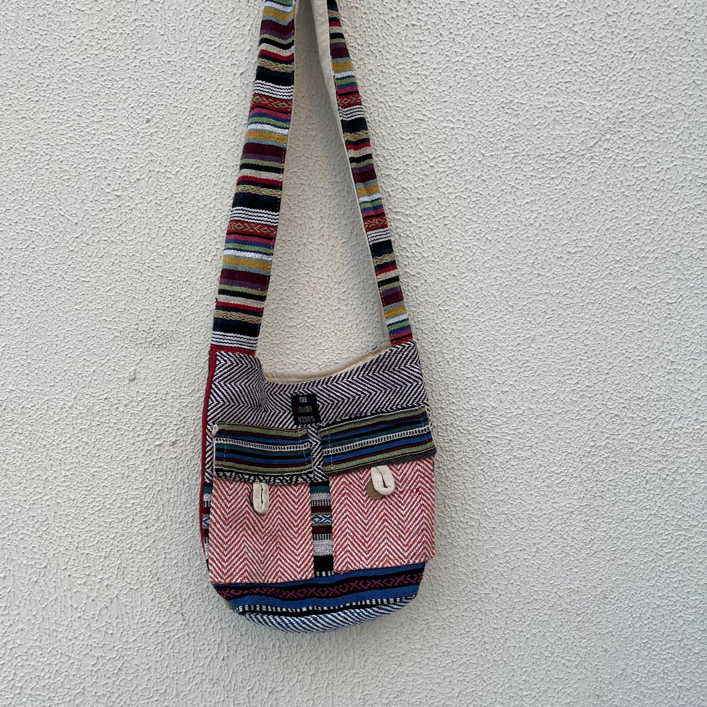 Small Hemp Jhola - Multicolor