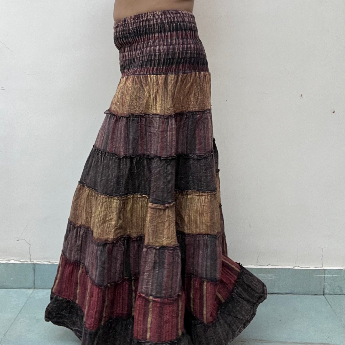 Boho Skirt - Wood