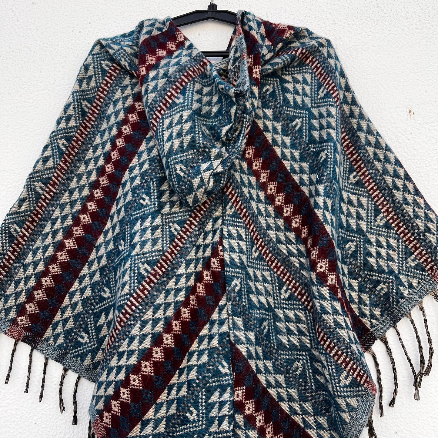 Pahadi Printed Poncho With Hood