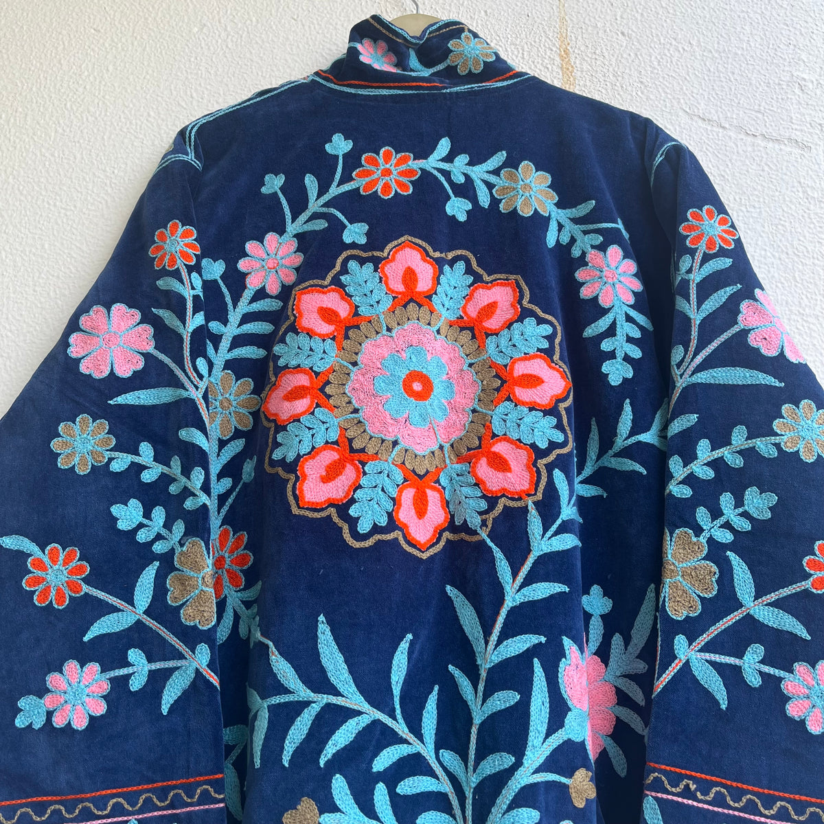 Jaipuri Thread Velvet Jacket