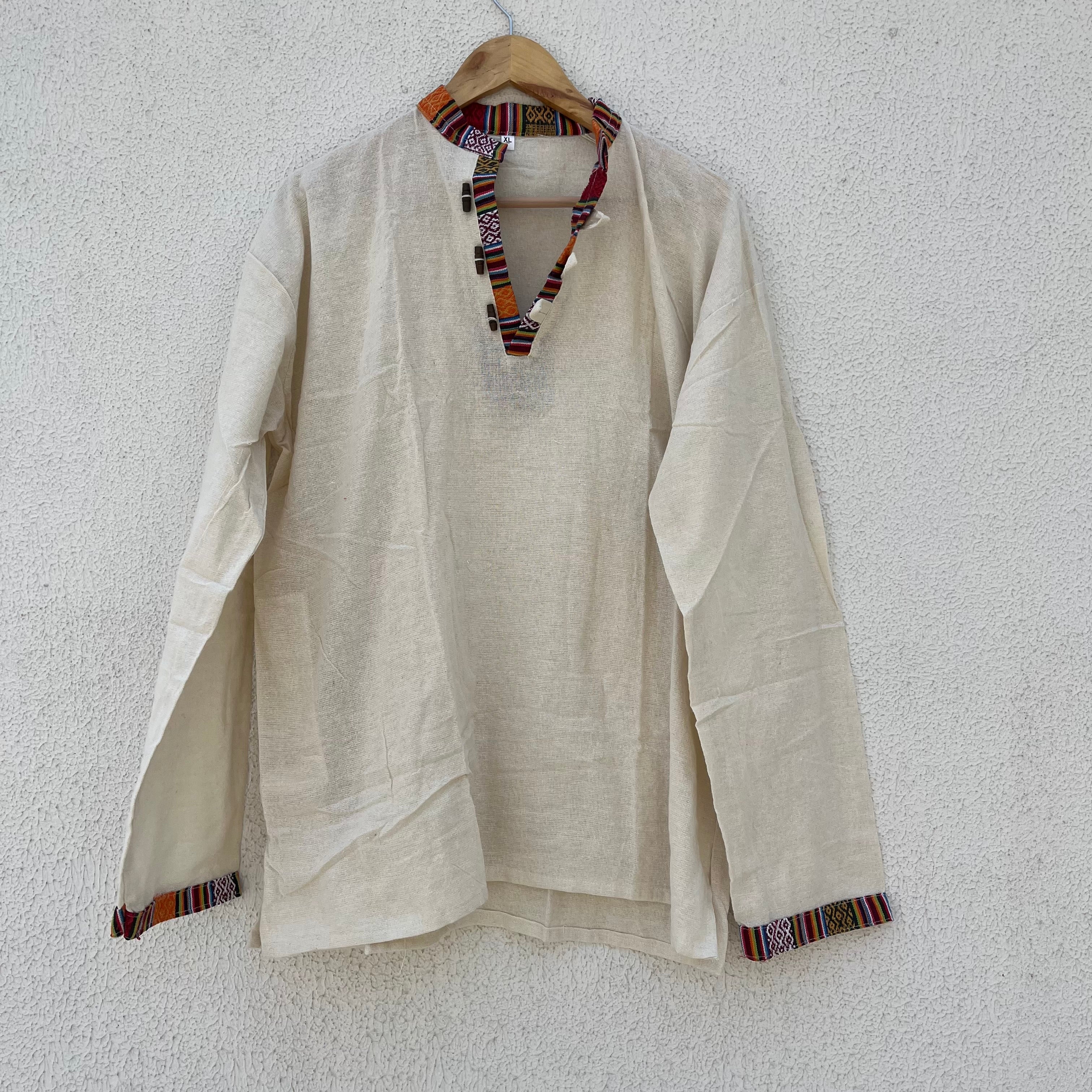 Nepali Kurta - Cream