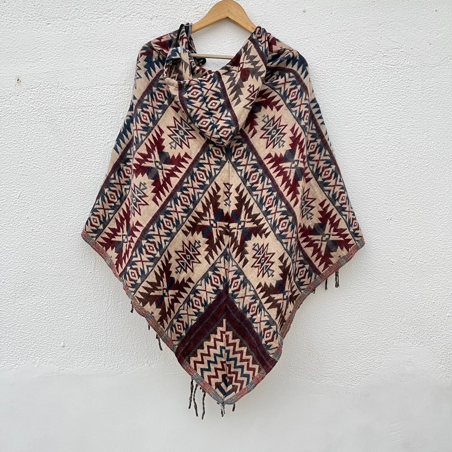 Pahadi Printed Poncho With Hood