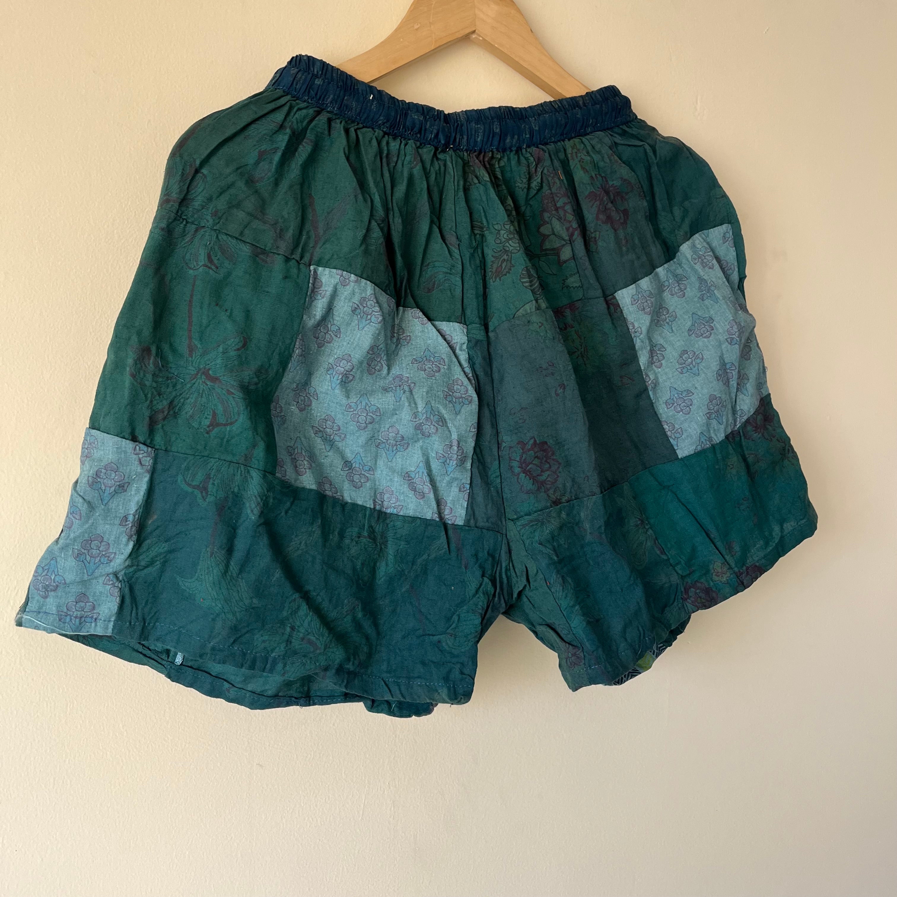 Patchwork Shorts - Forest