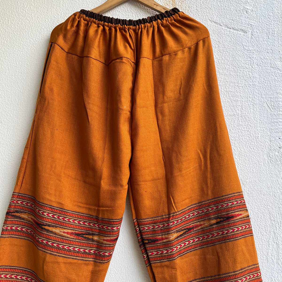 Woollen Kullu 3 Patti Pants- Mustard